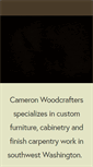 Mobile Screenshot of cameronwoodcrafters.com